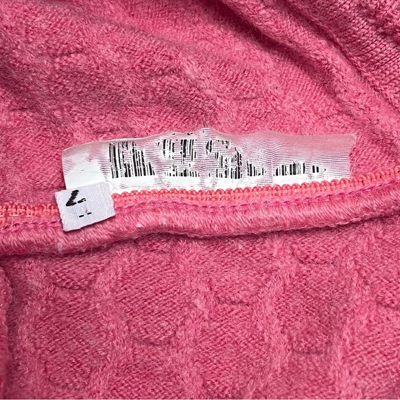 Monte Carlo Collection Magna Wool Honeycomb Cardigan in Pink - Picture 8 of 12